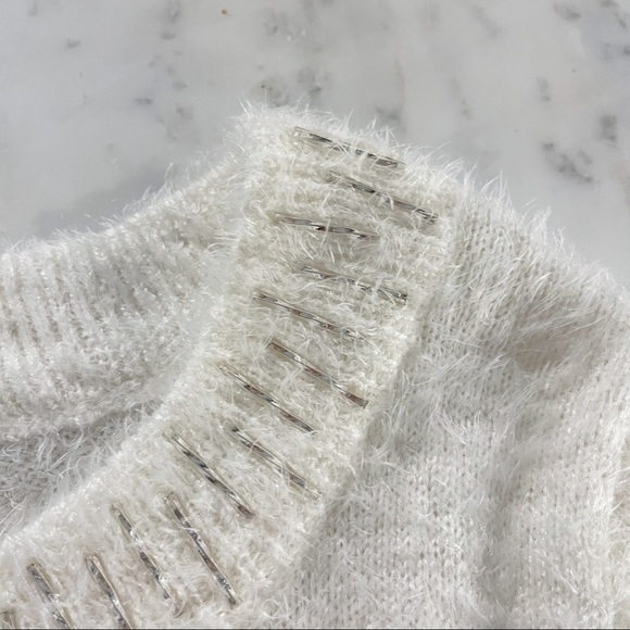 Fuzzy Sweater with Beading - Picture 14 of 14